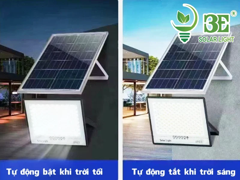đèn năng lượng mặt trời IP65 200w AZR-SFCC 3E SOLAR cảm biến ánh sáng