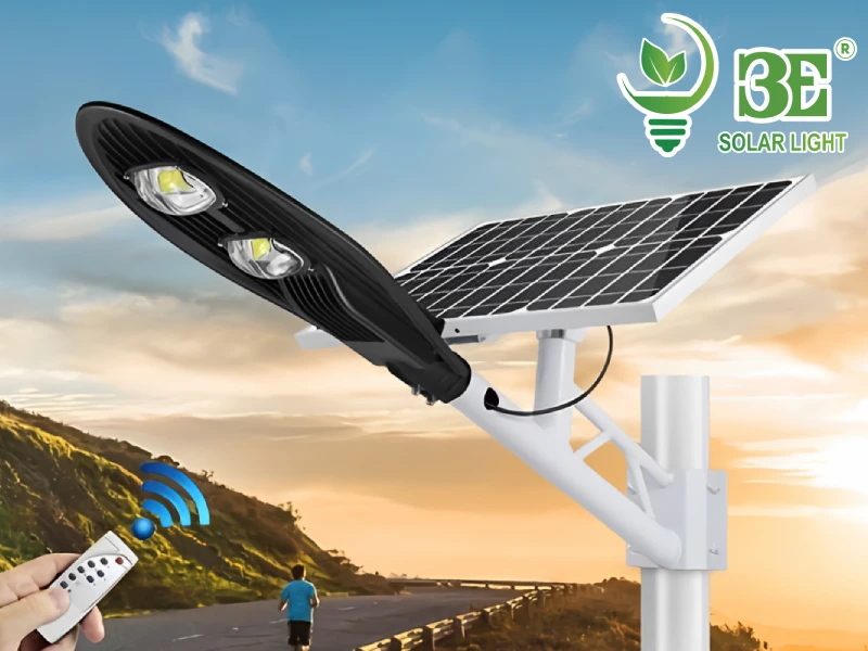 3E SOLAR - Tính năng của đèn đường năng lượng mặt trời chiếc lá 100W AZR-SCL