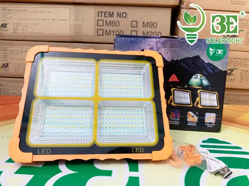 Cấu tạo đèn xách tay năng lượng mặt trời 4 khoang AZ-SF-PCT-200W