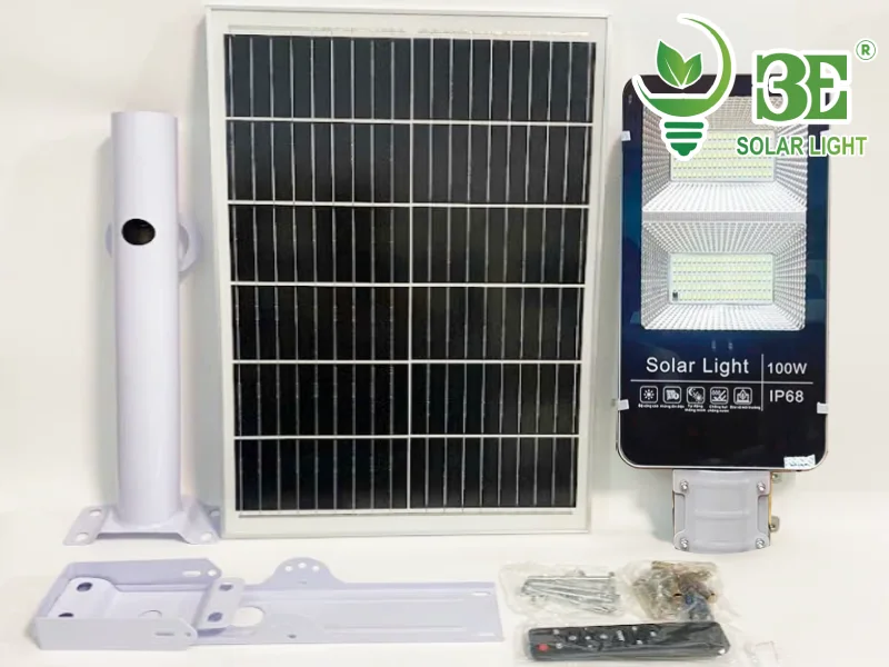 Cấu tạo đèn năng lượng mặt trời 100W giá rẻ AZE-SBC-100W