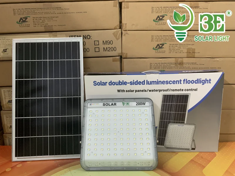 Bảng báo giá đèn pha năng lượng mặt trời chống chói 200w AZR-SFMN3-200W