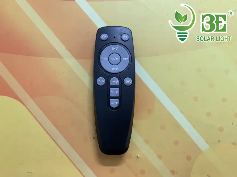 Cách sử dụng remote đèn năng lượng mặt trời màu đen tại 3E SOLAR