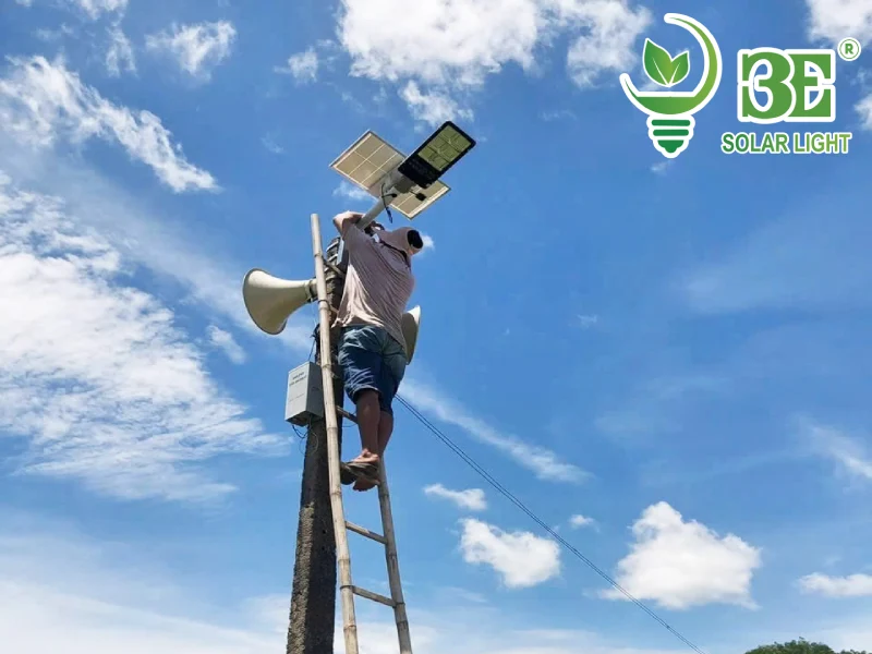 Lắp đặt đèn đường năng lượng mặt trời cùng 3E Solar