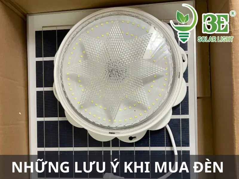 Lưu ý khi chọn mua đèn năng lượng mặt trời ốp trần 100W ánh sáng trắng AZE-OTH-100W