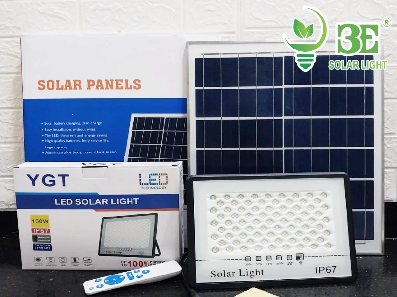 Mua đèn năng lượng mặt trời trong nhà IP67 chống chói 100W AZR-SFCC-100W của 3E SOLAR tại TPHCM