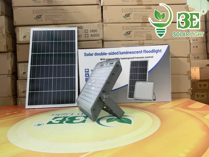 Mua đèn pha năng lượng mặt trời chống chói 100w AZR-SFMN3-100W của 3E SOLAR tại TP.HCM