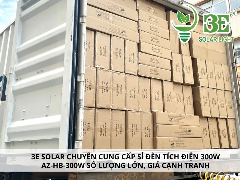 3E SOLAR chuyên cung cấp bóng đèn tích điện 300w AZ-HB-300W giá sỉ tại TP.HCM