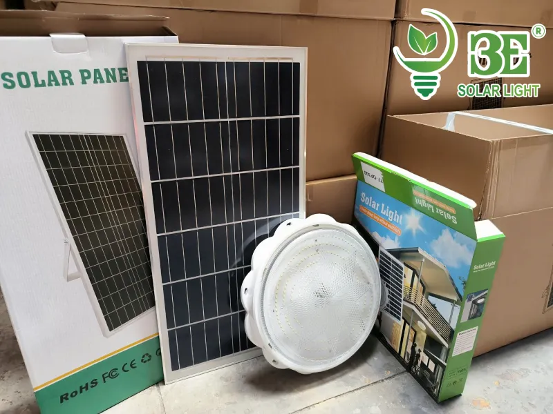 Báo giá đèn năng lượng mặt trời ốp trần 300W ánh sáng trắng AZE-OTH-300W