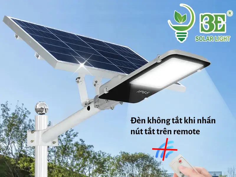 Đèn không tắt khi nhấn nút tắt trên remote tại 3E SOLAR