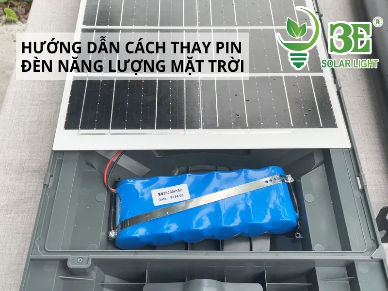 Hướng dẫn cách thay pin đèn năng lượng mặt trời