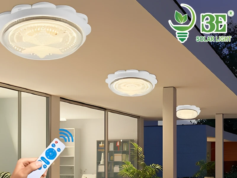 Hướng dẫn lắp đặt và sử dụng đèn ốp trần năng lượng mặt trời 300w 3 màu AZE-OTH-300W-3M