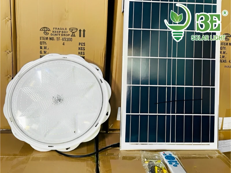 Mua đèn ốp trần năng lượng mặt trời 300w 3 màu AZE-OTH-300W-3M tại 3E SOLAR