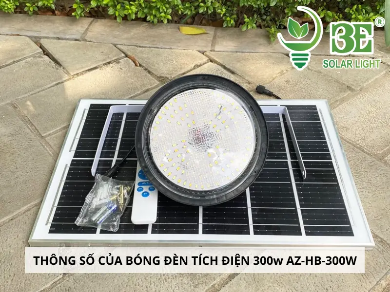 Thông số kỹ thuật bóng đèn tích điện 300w AZ-HB-300W