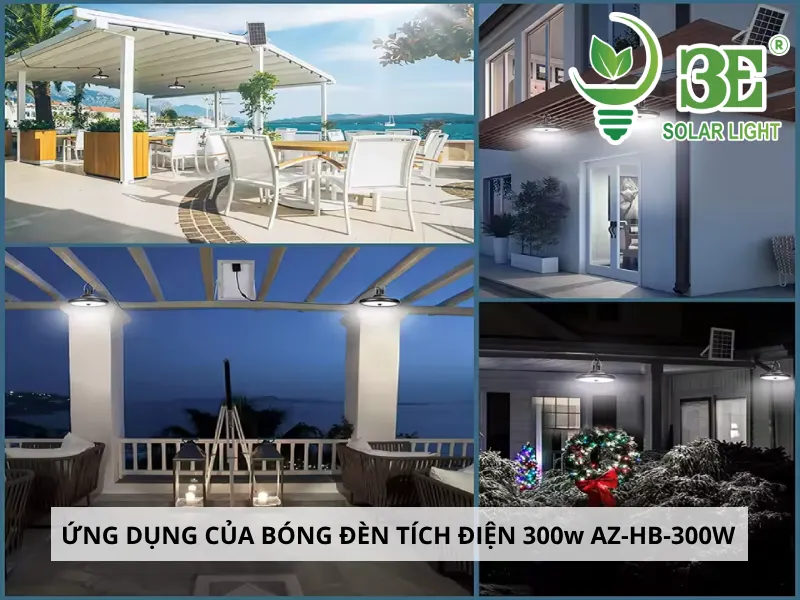 Ứng dụng của bóng đèn tích điện 300w AZ-HB-300W