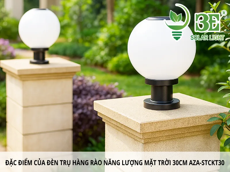 Đánh giá của khách hàng về đèn trụ hàng rào năng lượng mặt trời 30cm AZA-STCKT30