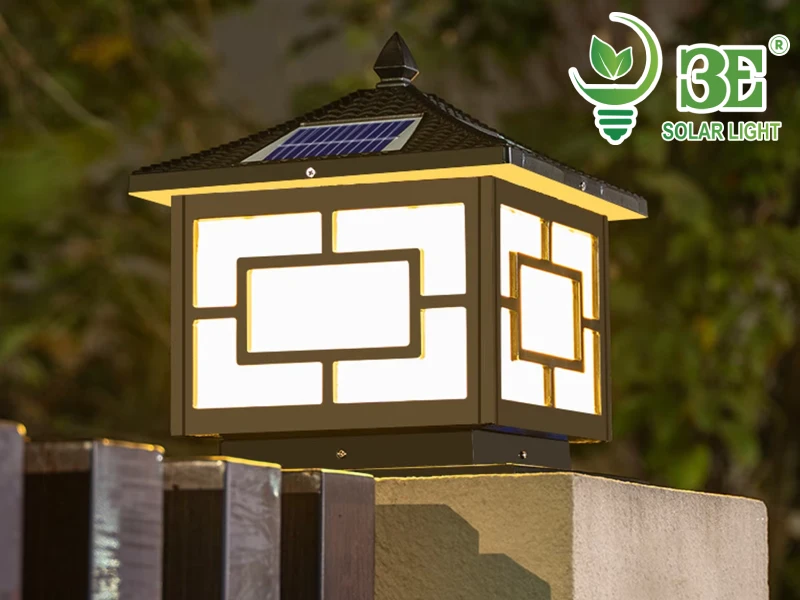 Hướng dẫn lắp đặt đèn trụ cổng năng lượng mặt trời 40x40 chống nước AZA-STC40-5W