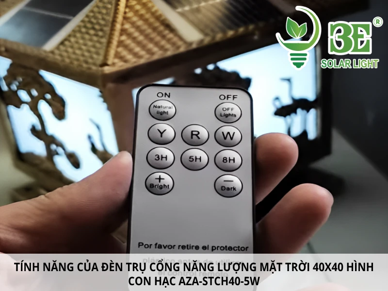 Tính năng nổi bật của đèn trụ cổng năng lượng AZA-STCH40-5W