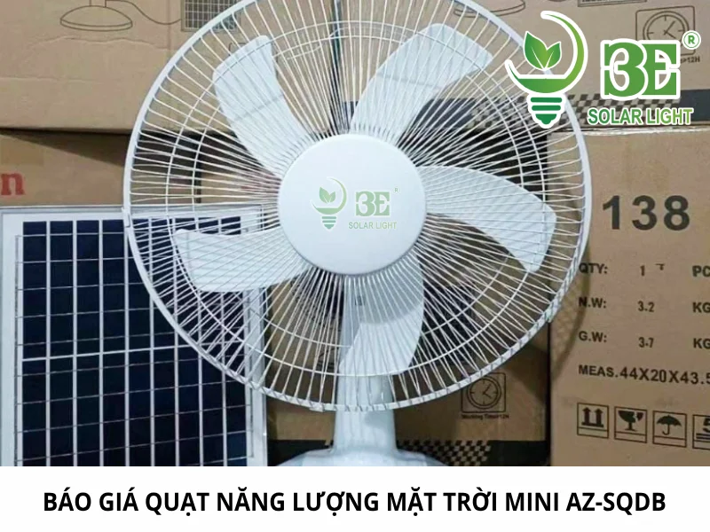 Bảng báo giá quạt năng lượng mặt trời mini AZ-SQDB