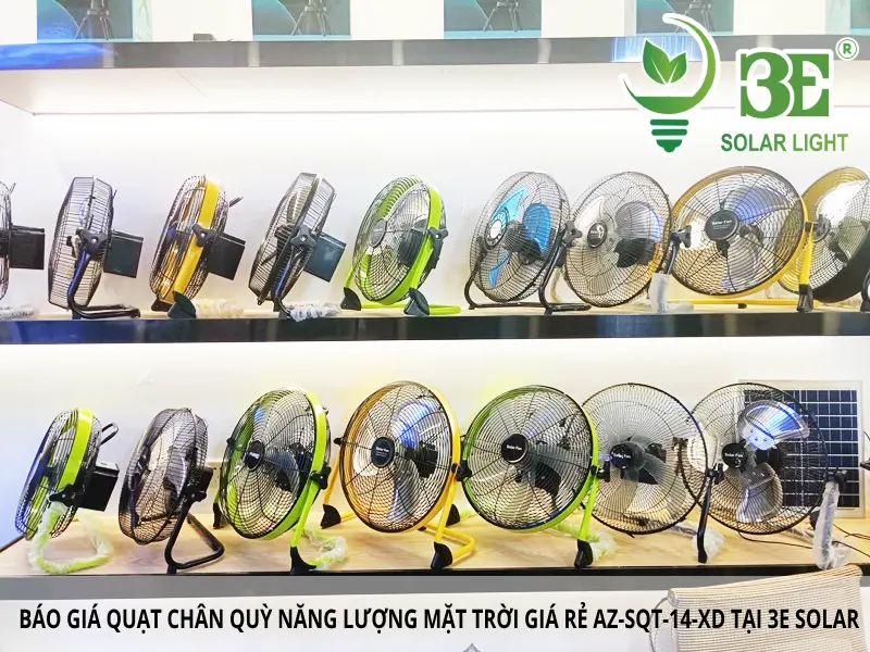 Báo giá quạt chân quỳ năng lượng mặt trời giá rẻ AZ-SQT-14-XD tại 3E SOLAR