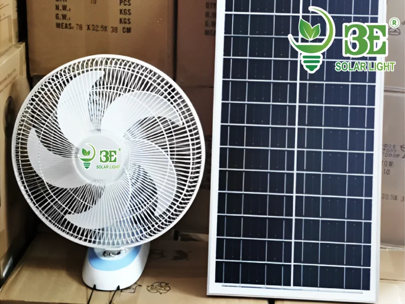 Mua quạt năng lượng mặt trời treo tường cao cấp AZ-SQTT-PRO tại 3E SOLAR ở TP.HCM