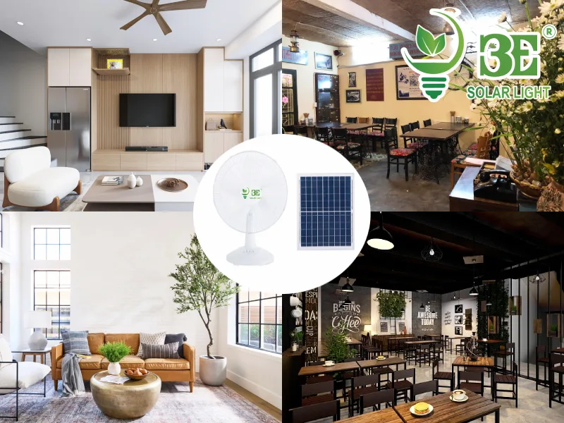 Ứng dụng quạt năng lượng mặt trời mini AZ-SQDB