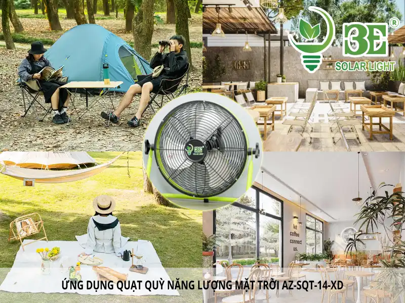 Ứng dụng quạt quỳ năng lượng mặt trời AZ-SQT-14-XD