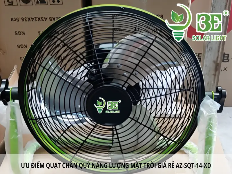 Ưu điểm nổi bật của quạt chân quỳ năng lượng mặt trời giá rẻ AZ-SQT-14-XD
