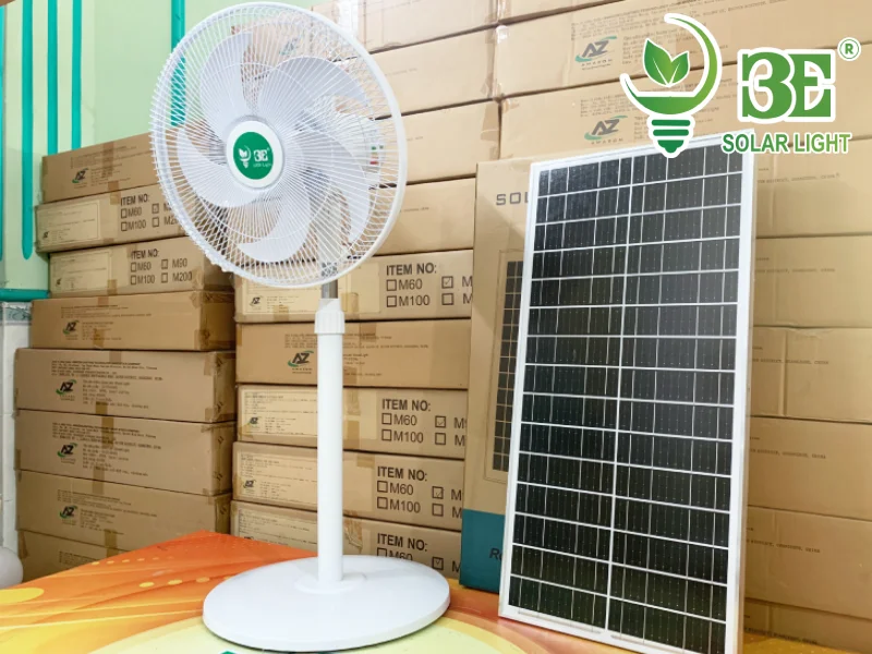 Cách lắp quạt năng lượng mặt trời