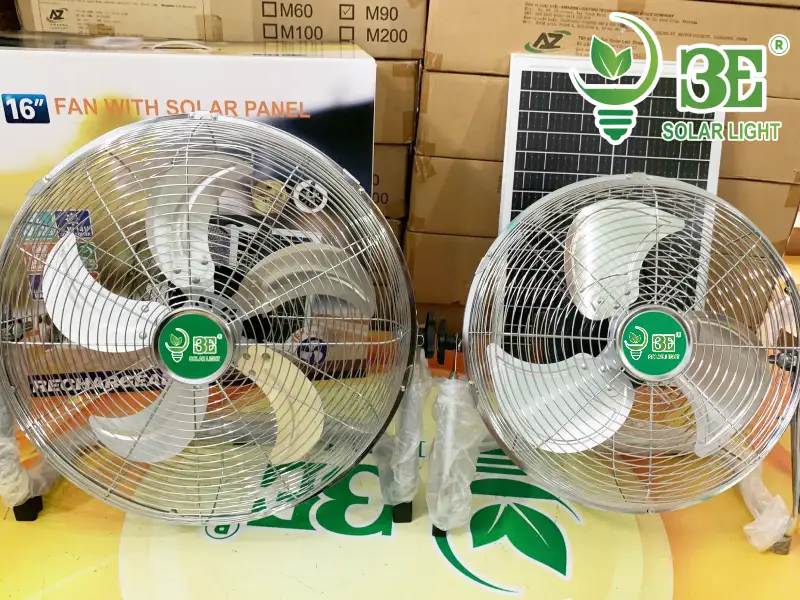Công suất quạt năng lượng mặt trời phù hợp mọi không gian