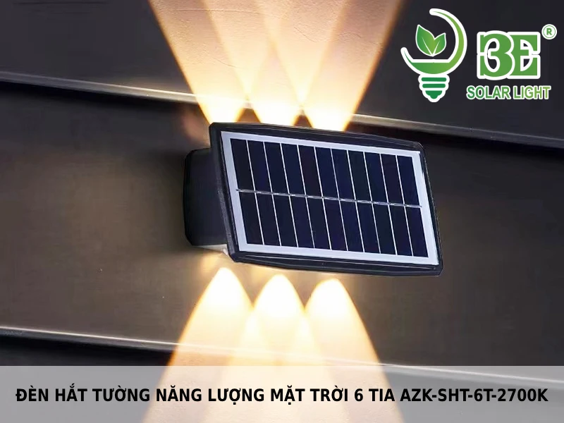 Đèn hắt tường năng lượng mặt trời 6 tia AZK-SHT-6T-2700K