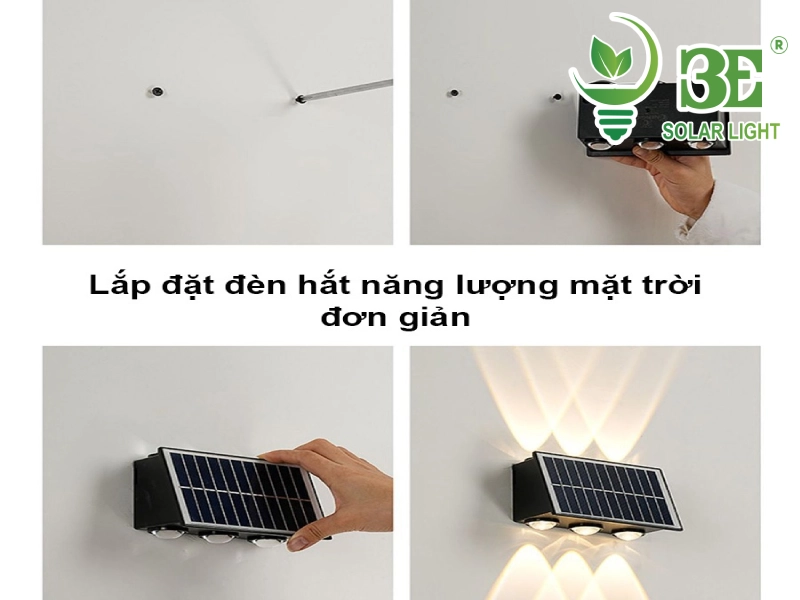 Hướng dẫn sử dụng và lắp đặt đèn hắt tường năng lượng mặt trời 6 tia AZK-SHT-6T-2700K
