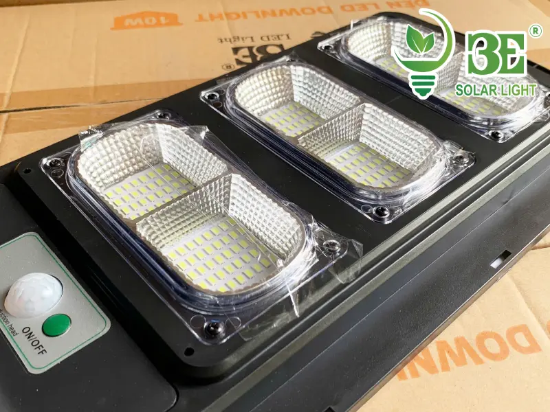 Cấu tạo đèn năng lượng mặt trời solar light 150w cảm biến chuyển động AZU - SS1 - 150W