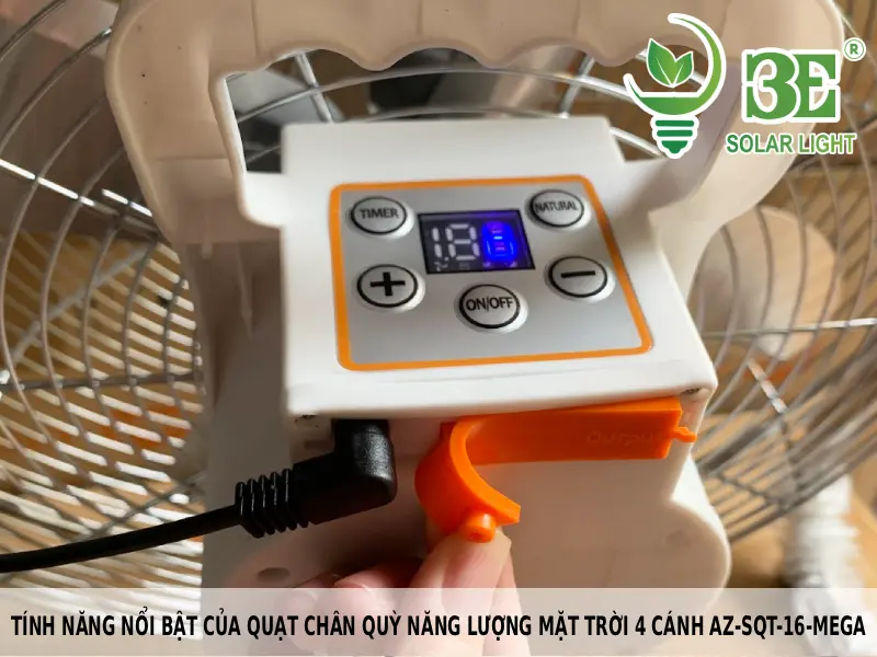 Tính năng nổi bật của quạt chân quỳ năng lượng mặt trời 4 cánh AZ-SQT-16-MEGA