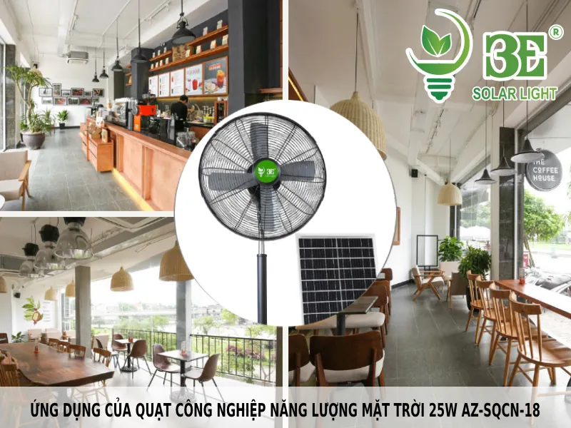 Ứng dụng của quạt công nghiệp năng lượng mặt trời 25w AZ-SQCN-18