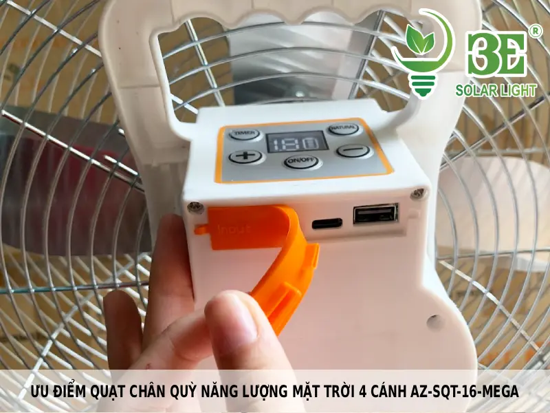 Ưu điểm quạt chân quỳ năng lượng mặt trời 4 cánh AZ-SQT-16-MEGA