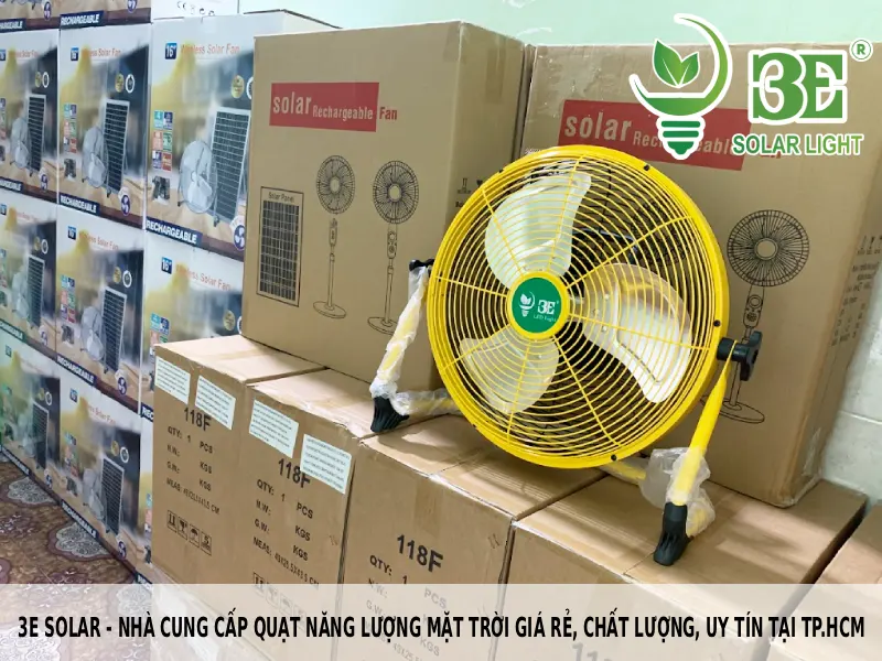 3E Solar - Nhà cung cấp quạt năng lượng mặt trời giá rẻ, chất lượng, uy tín tại TP.HCM
