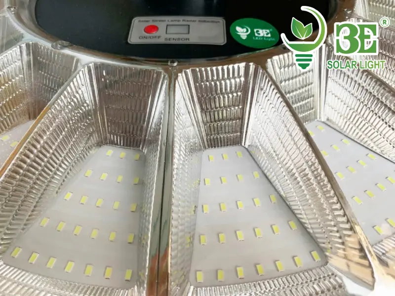 Cấu tạo đèn UFO năng lượng mặt trời 1200w IP65 AZR-UFO-KC-1200W-AST