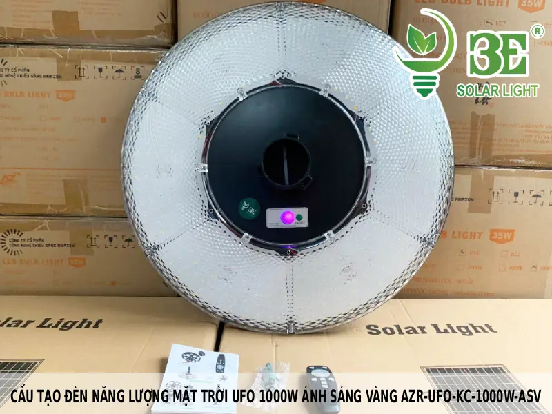 Cấu tạo đèn năng lượng mặt trời UFO 1000w ánh sáng vàng AZR-UFO-KC-1000W-ASV