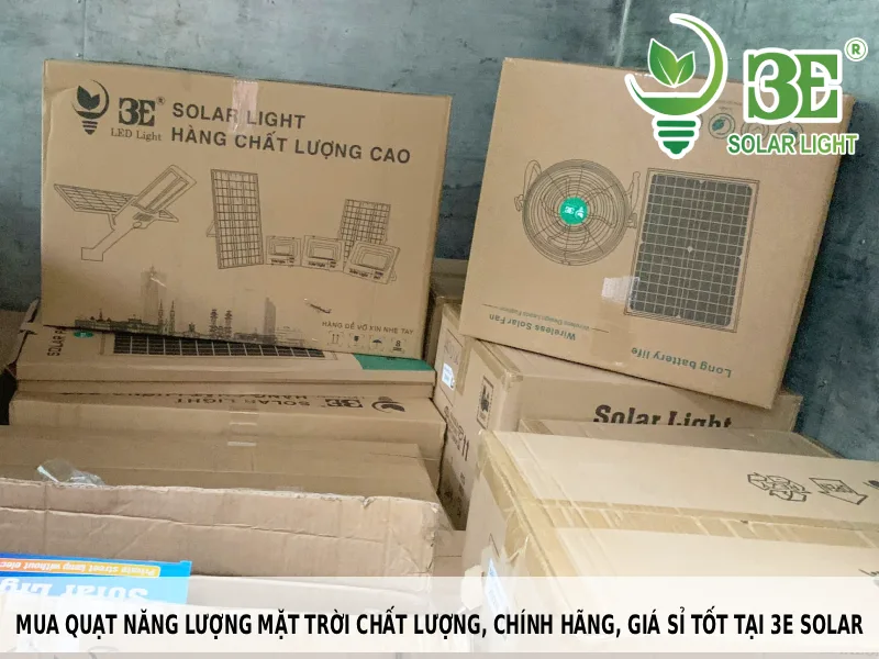 Mua quạt năng lượng mặt trời chất lượng, chính hãng, giá sỉ tốt tại 3E Solar