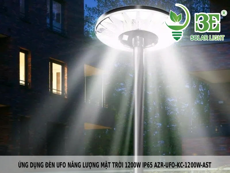 Ứng dụng đèn UFO năng lượng mặt trời 1200w IP65 AZR-UFO-KC-1200W-AST