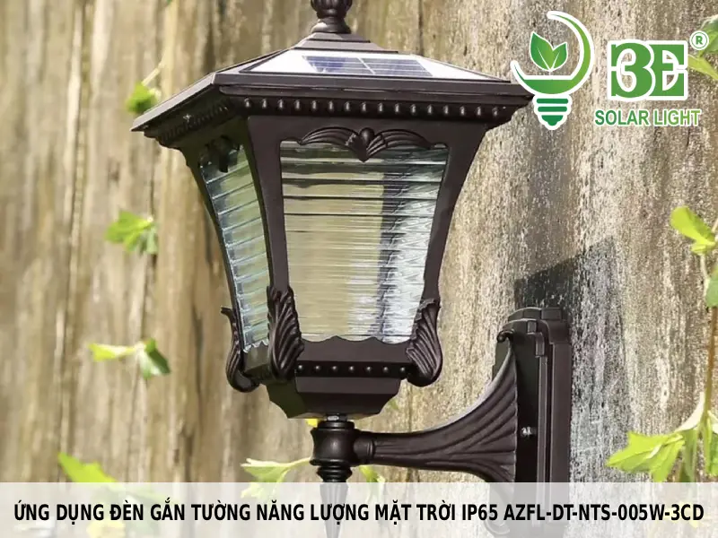 Ứng dụng đèn gắn tường năng lượng mặt trời IP65 AZFL-DT-NTS-005W-3CD