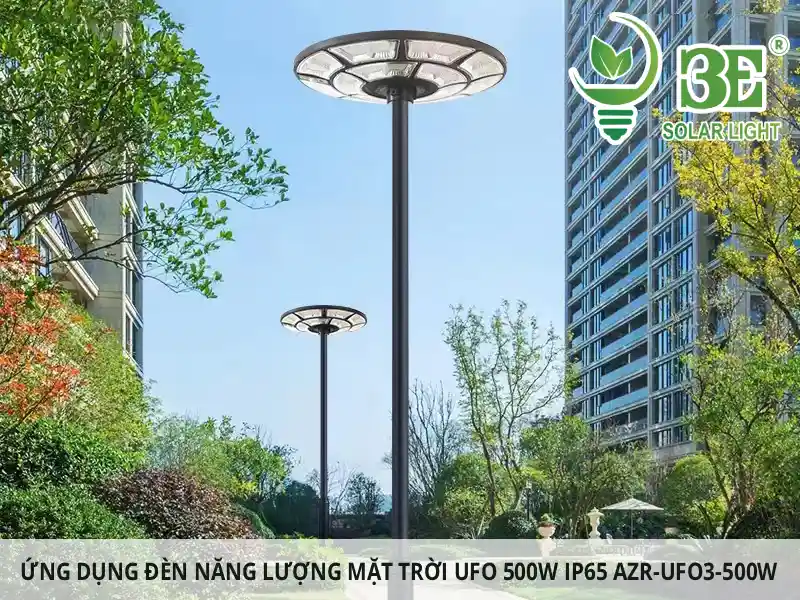 Ứng dụng đèn năng lượng mặt trời ufo 500w IP65 AZR-UFO3-500W