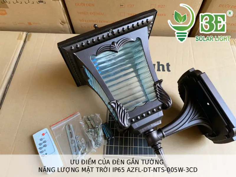 Ưu điểm của đèn gắn tường năng lượng mặt trời IP65 AZFL-DT-NTS-005W-3CD tại 3E SOLAR