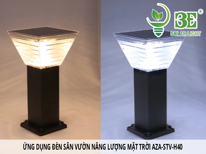 Ưu điểm của đèn sân vườn năng lượng 2 màu ánh sáng AZA-STV-H40 tại 3E SOLAR