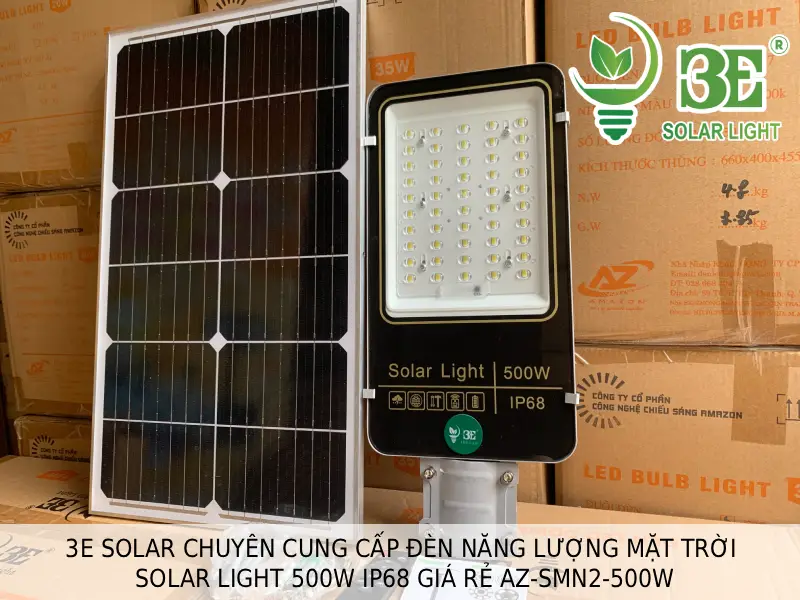 3E SOLAR chuyên cung cấp đèn năng lượng mặt trời solar light 500W IP68 giá rẻ AZ-SMN2-500W tại 3E SOLAR