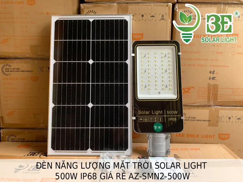 Đèn năng lượng mặt trời solar light 500W IP68 giá rẻ AZ-SMN2-500W tại 3E SOLAR