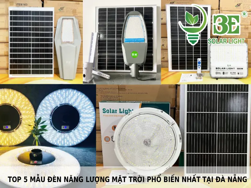 Top 5 mẫu đèn năng lượng mặt trời phổ biến nhất tại Đà Nẵng