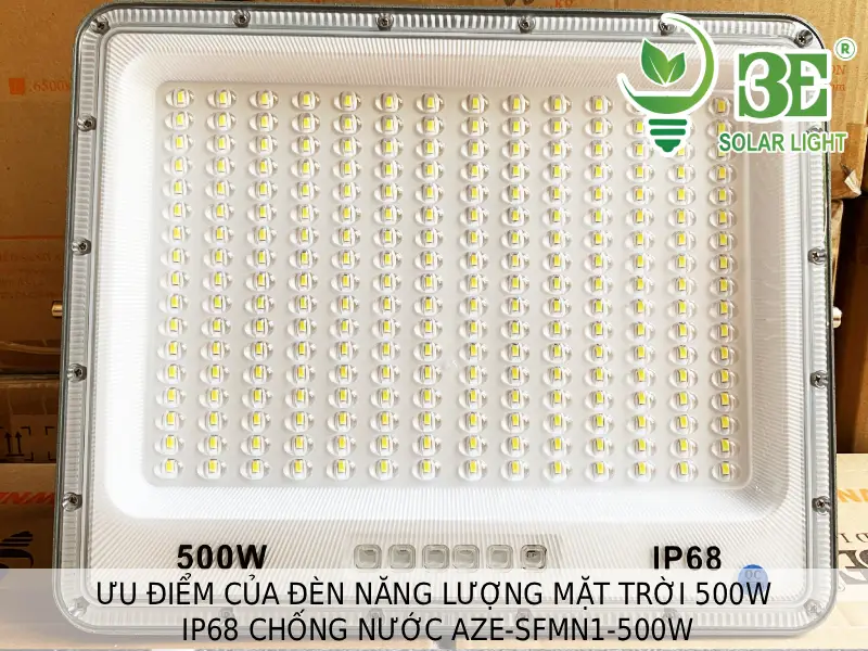 Ưu điểm của đèn năng lượng mặt trời 500W IP68 chống nước AZE-SFMN1-500W tại 3E SOLAR