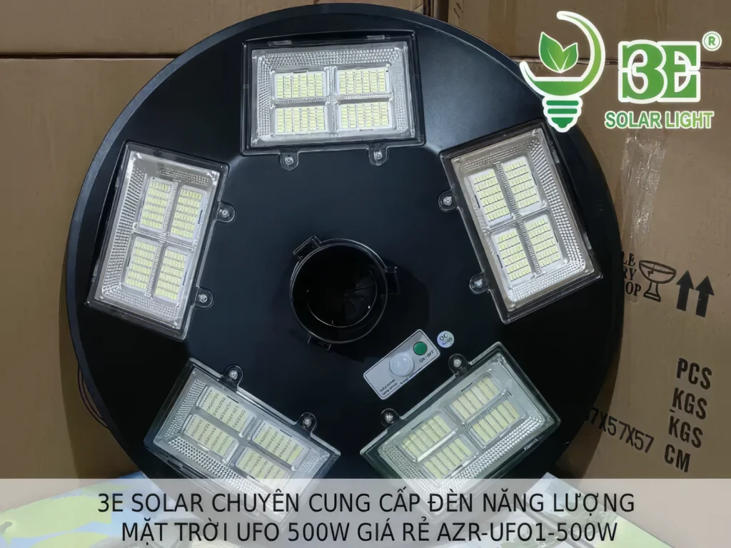 3E SOLAR chuyên cung cấp đèn năng lượng mặt trời UFO 500W giá rẻ AZR-UFO1-500W tại 3E SOLAR