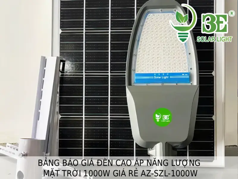 Bảng báo giá đèn cao áp năng lượng mặt trời 1000W giá rẻ AZ-SZL-1000W tại 3E SOLAR